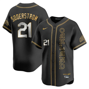 Men's Oakland Athletics City Connect Concept Jersey - All Stitched Tyler Soderstrom -    21