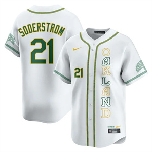 Men's Oakland Athletics City Connect Concept Jersey - All Stitched Tyler Soderstrom -   21