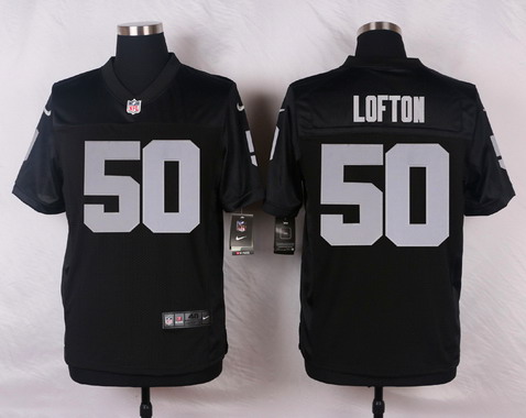 Men's Oakland Raiders #50 Curtis Lofton Black Team Color NFL Nike Elite Jerse