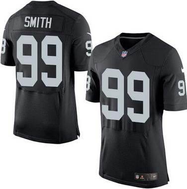 Men's Oakland Raiders #99 Aldon Smith Black Team Color 2015 NFL Nike Elite Jersey