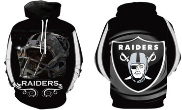 Men's Oakland Raiders Black Pullover Hoodie