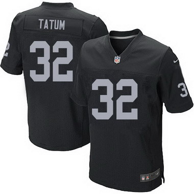 Men's Oakland Raiders Retired Player #32 Jack Tatum Black Elite Jersey