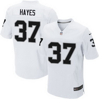 Men's Oakland Raiders Retired Player #37 Lester Hayes White Elite Jersey