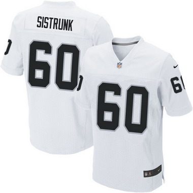 Men's Oakland Raiders Retired Player #60 Otis Sistrunk White Elite Jersey
