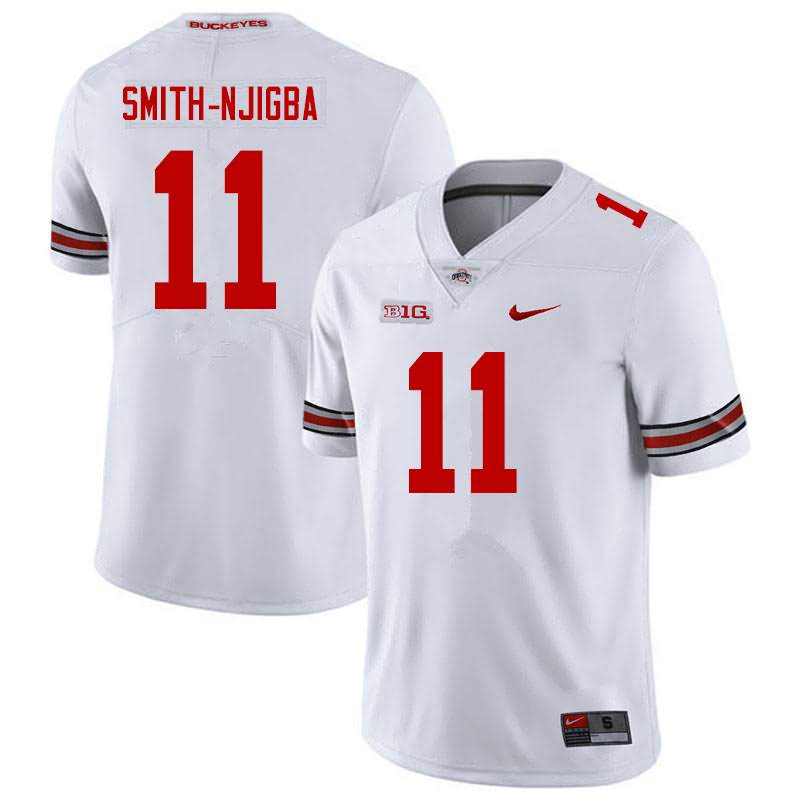 Men's Ohio State Buckeyes #11 Jaxon Smith-Njigba White Nike College Football Jersey
