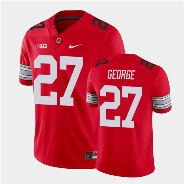 Men's Ohio State Buckeyes #27 Eddie George Nike Scarlet Retro Football Jersey