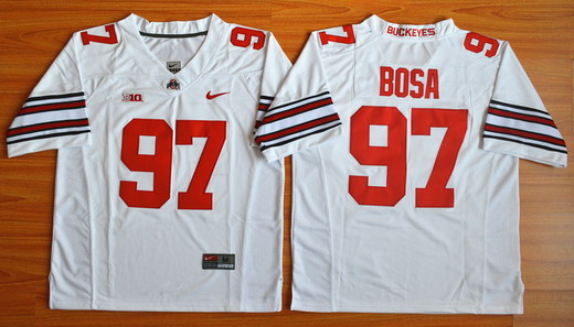 Men's Ohio State Buckeyes #97 Joey Bosa Nike White Limited College Football Jersey