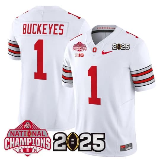 Men's Ohio State Buckeyes 2026 Tunnel Vision National Champions Patch Vapor Limited Jersey - All Stitched #1      Buckeyes