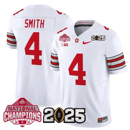 Men's Ohio State Buckeyes 2026 Tunnel Vision National Champions Patch Vapor Limited Jersey - All Stitched  Jeremiah  Smith4