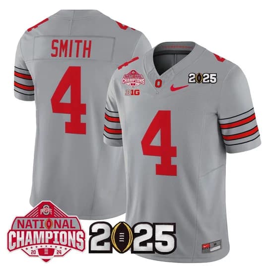 Men's Ohio State Buckeyes 2026 Tunnel Vision National Champions Patch Vapor Limited Jersey - All Stitched  Jeremiah Smith