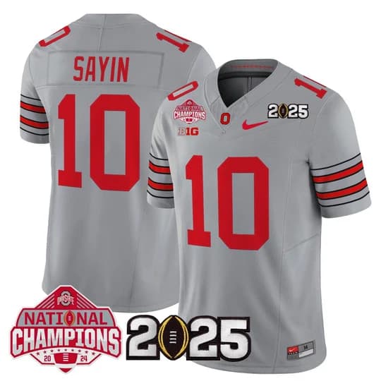 Men's Ohio State Buckeyes 2026 Tunnel Vision National Champions Patch Vapor Limited Jersey - All Stitched  Julian Sayin