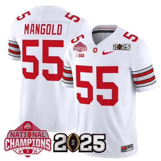 Men's Ohio State Buckeyes 2026 Tunnel Vision National Champions Patch Vapor Limited Jersey - All Stitched  Nick Mangold      55