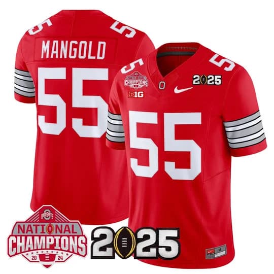 Men's Ohio State Buckeyes 2026 Tunnel Vision National Champions Patch Vapor Limited Jersey - All Stitched  Nick Mangold55