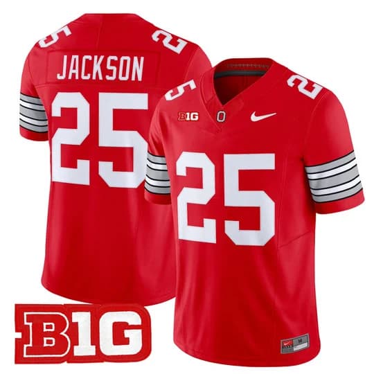 Men's Ohio State Buckeyes 2026 Tunnel Vision Vapor Limited Jersey - All Stitched  Bo Jackson  # 25