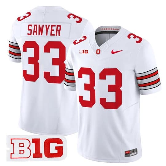 Men's Ohio State Buckeyes 2026 Tunnel Vision Vapor Limited Jersey - All Stitched Jack Sawyer   33