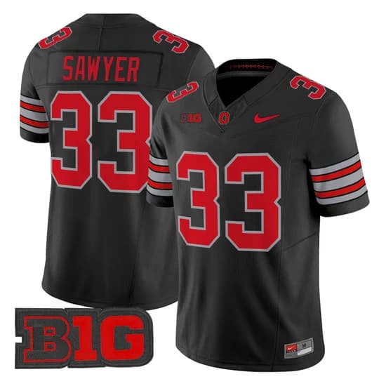 Men's Ohio State Buckeyes 2026 Tunnel Vision Vapor Limited Jersey - All Stitched Jack Sawyer