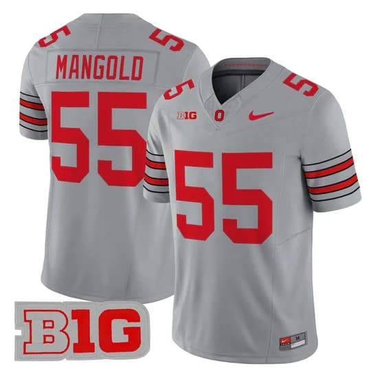 Men's Ohio State Buckeyes 2026 Tunnel Vision Vapor Limited Jersey - All Stitched Nick Mangold 55