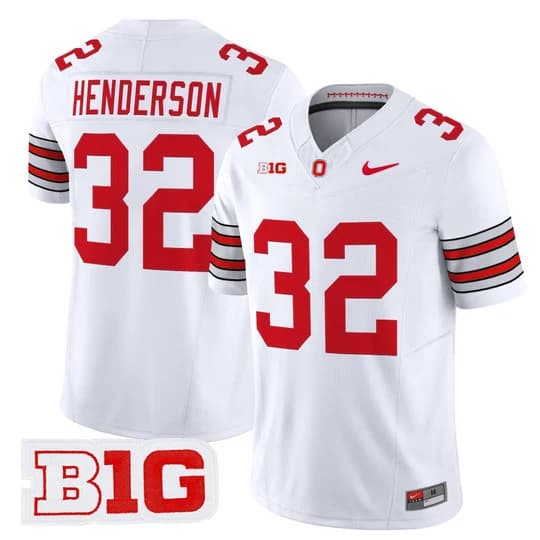 Men's Ohio State Buckeyes 2026 Tunnel Vision Vapor Limited Jersey - All Stitched Treveyon Henderson     32