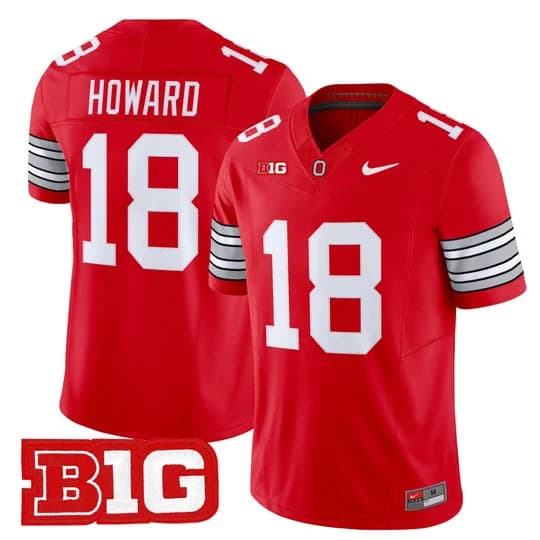 Men's Ohio State Buckeyes 2026 Tunnel Vision Vapor Limited Jersey - All Stitched Will Howard  #18