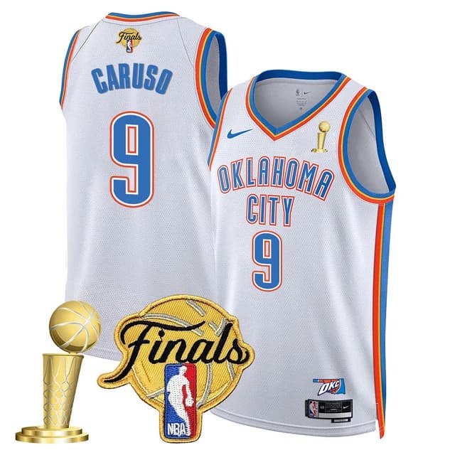 Men's Oklahoma City Thunder 2024-25 Champions Jersey - All Stitched Alex Caruso 9