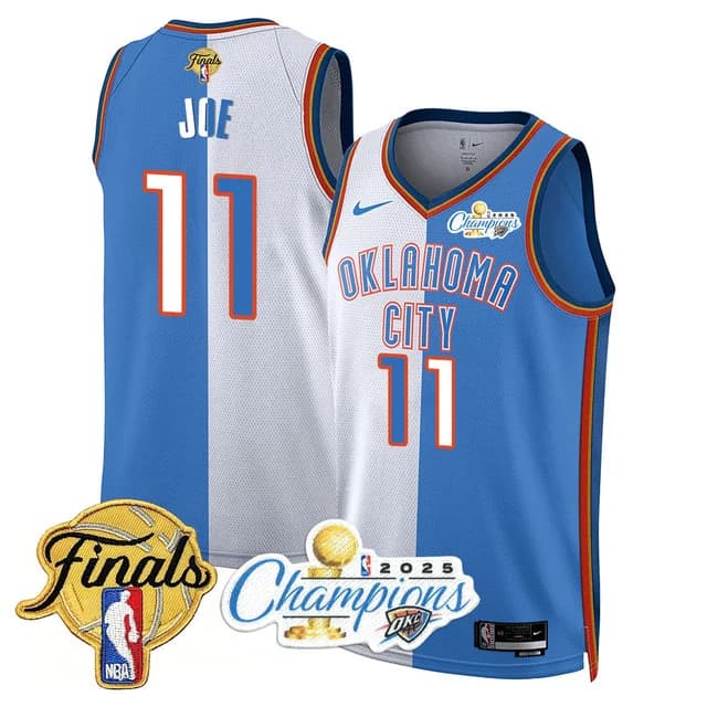Men's Oklahoma City Thunder 2024-25 Champions Jersey - All Stitched Isaiah Joe -   11