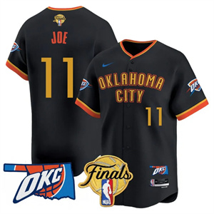 Men's Oklahoma City Thunder Baseball Jersey - Final Patch - All Stitched Isaiah Joe - 11 #