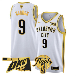 Men's Oklahoma City Thunder Jersey - Final Patch - All Stitched  Alex Caruso    - 9
