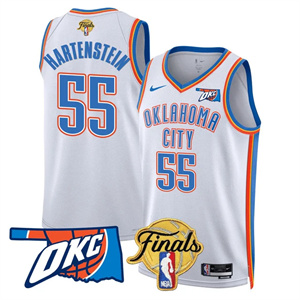 Men's Oklahoma City Thunder Jersey - Final Patch - All Stitched Isaiah Hartenstein - 55