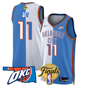 Men's Oklahoma City Thunder Jersey - Final Patch - All Stitched Isaiah Joe   - 11