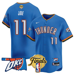 Men's Oklahoma City Thunder Jersey - Final Patch - All Stitched Isaiah Joe  -  11