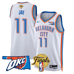 Men's Oklahoma City Thunder Jersey - Final Patch - All Stitched Isaiah Joe - 11