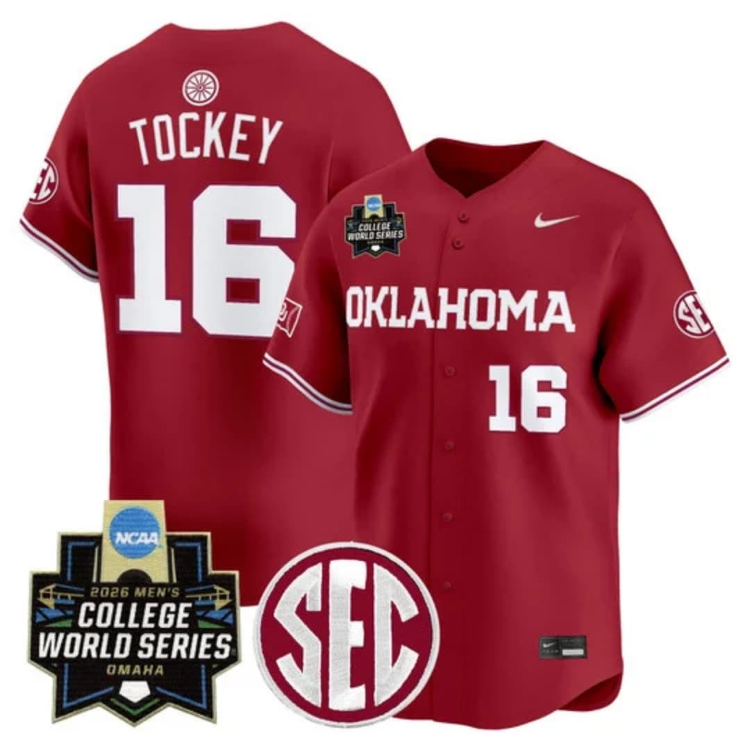 Men's Oklahoma Sooners 2026 World Series Vapor Premier Limited Jersey - All Stitched Dayton Tockey