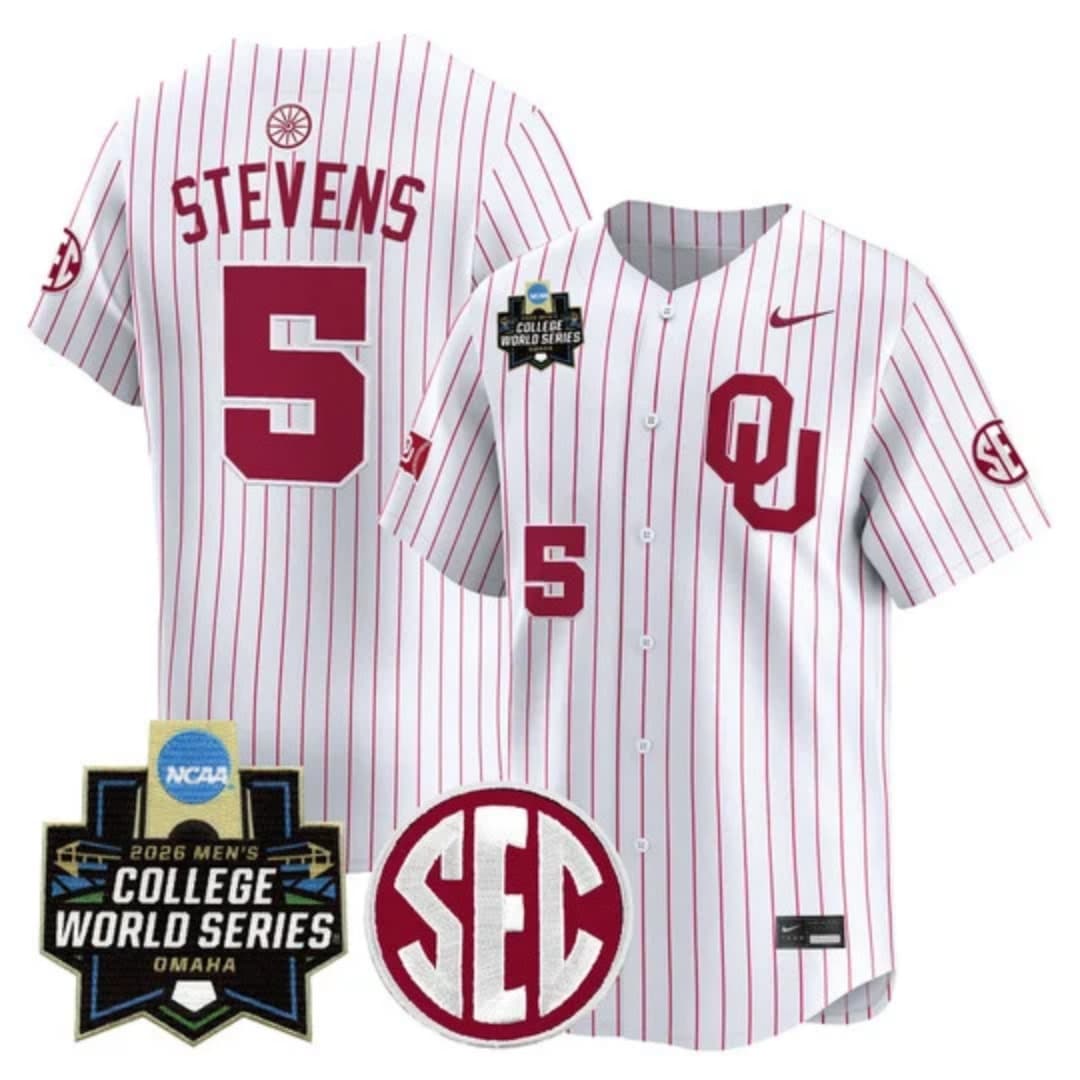 Men's Oklahoma Sooners 2026 World Series Vapor Premier Limited Jersey - All Stitched Nolan Stevens #5