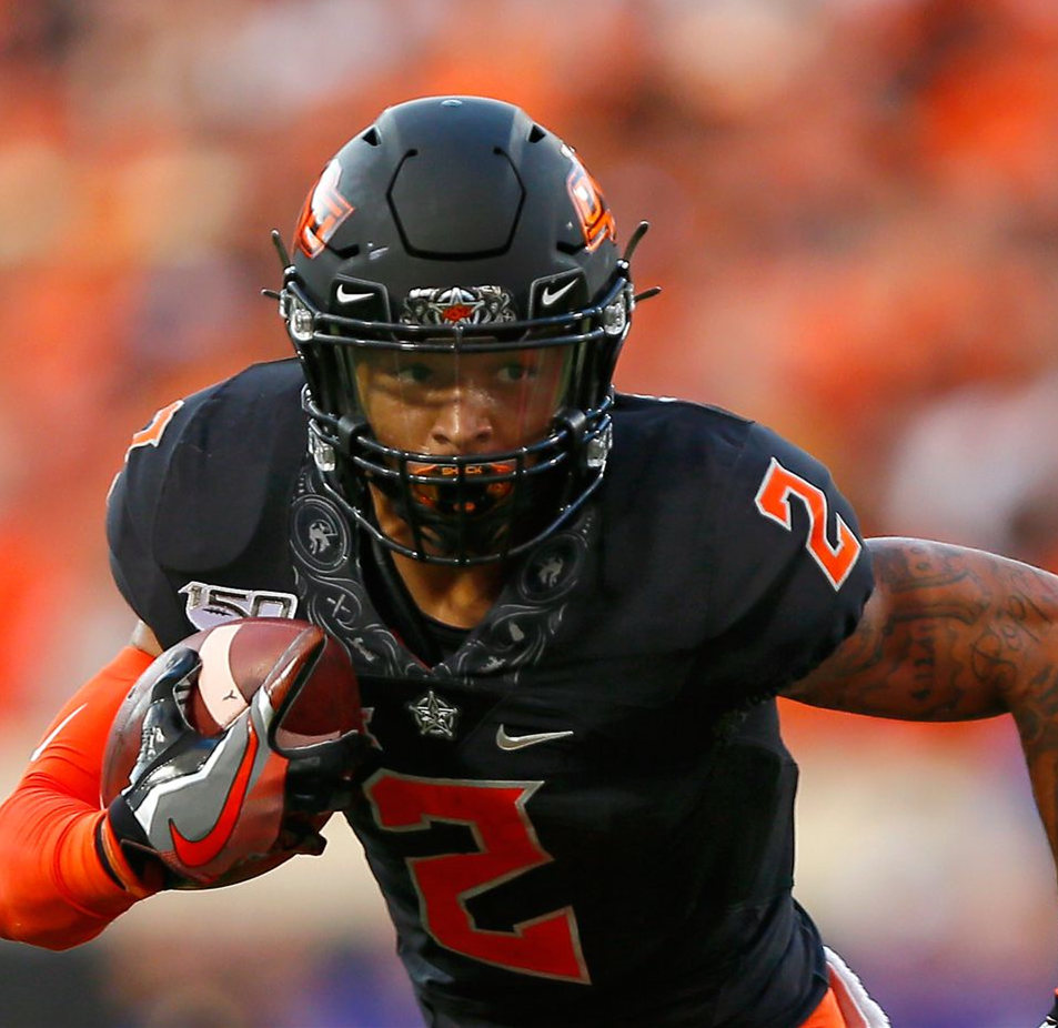 Men's Oklahoma State Cowboys #2 Tylan Wallace Nike Black Football Jersey