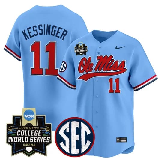 Men's Ole Miss 2026 World Series Vapor Premier Limited Jersey - All Stitched #11 Don Kessinger