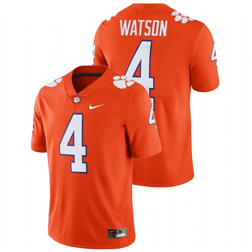 Men's Orange Clemson Tigers Deshaun Watson Limited College Football Jersey