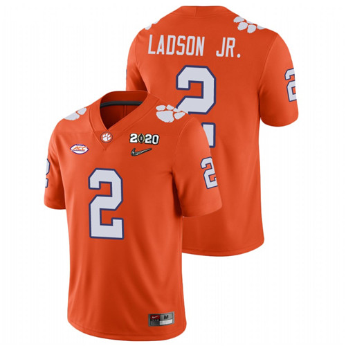 Men's Orange Clemson Tigers Frank Ladson Jr. College Football Playoff Game Jersey