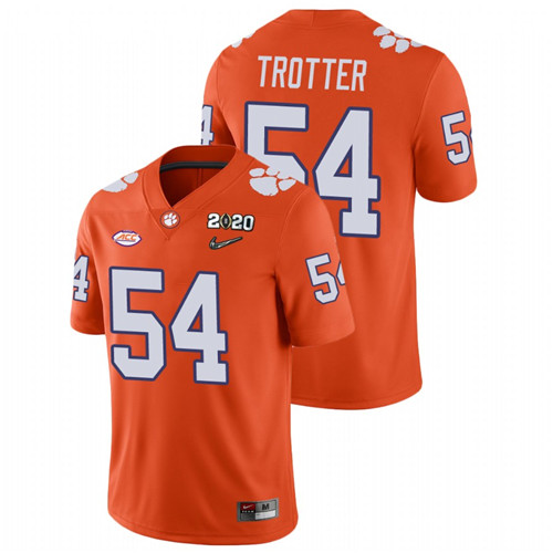 Men's Orange Clemson Tigers Mason Trotter College Football Playoff Game Jersey