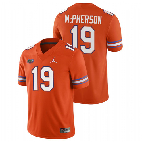 Men's Orange Florida Gators Evan McPherson Game College Football Jersey