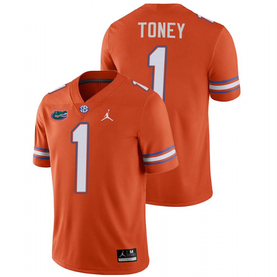 Men's Orange Florida Gators Kadarius Toney Alternate Game College Football Jersey