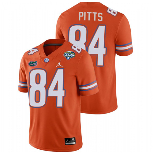 Men's Orange Florida Gators Kyle Pitts 2020 Cotton Bowl College Football Jersey