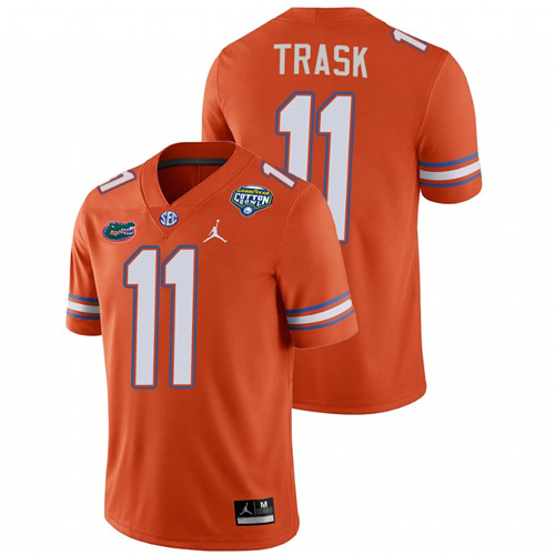 Men's Orange Florida Gators Kyle Trask 2020 Cotton Bowl College Football Jersey