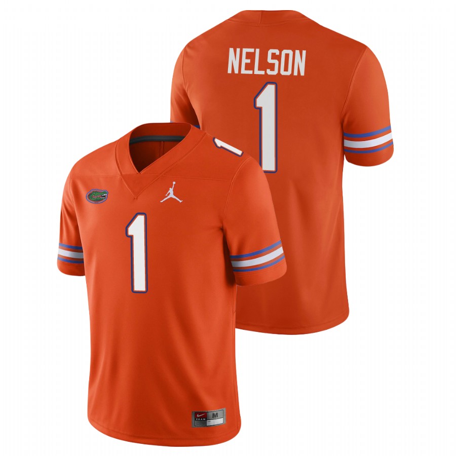 Men's Orange Florida Gators Reggie Nelson Game College Football Jersey