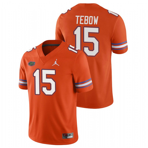 Men's Orange Florida Gators Tim Tebow Game College Football Jersey