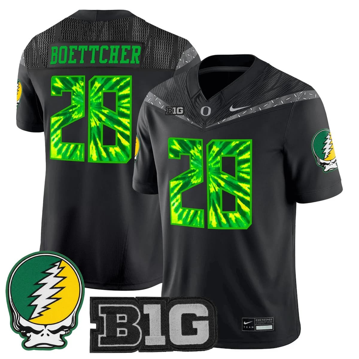 Men's Oregon Ducks 2025 Grateful Ducks Vapor Limited Jersey - All Stitched Bryce Boettcher