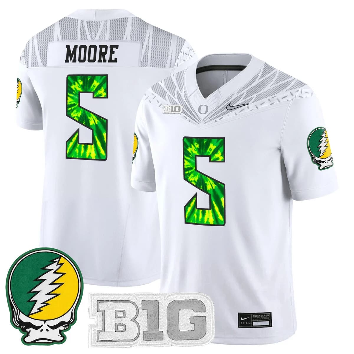 Men's Oregon Ducks 2025 Grateful Ducks Vapor Limited Jersey - All Stitched Dante  Moore