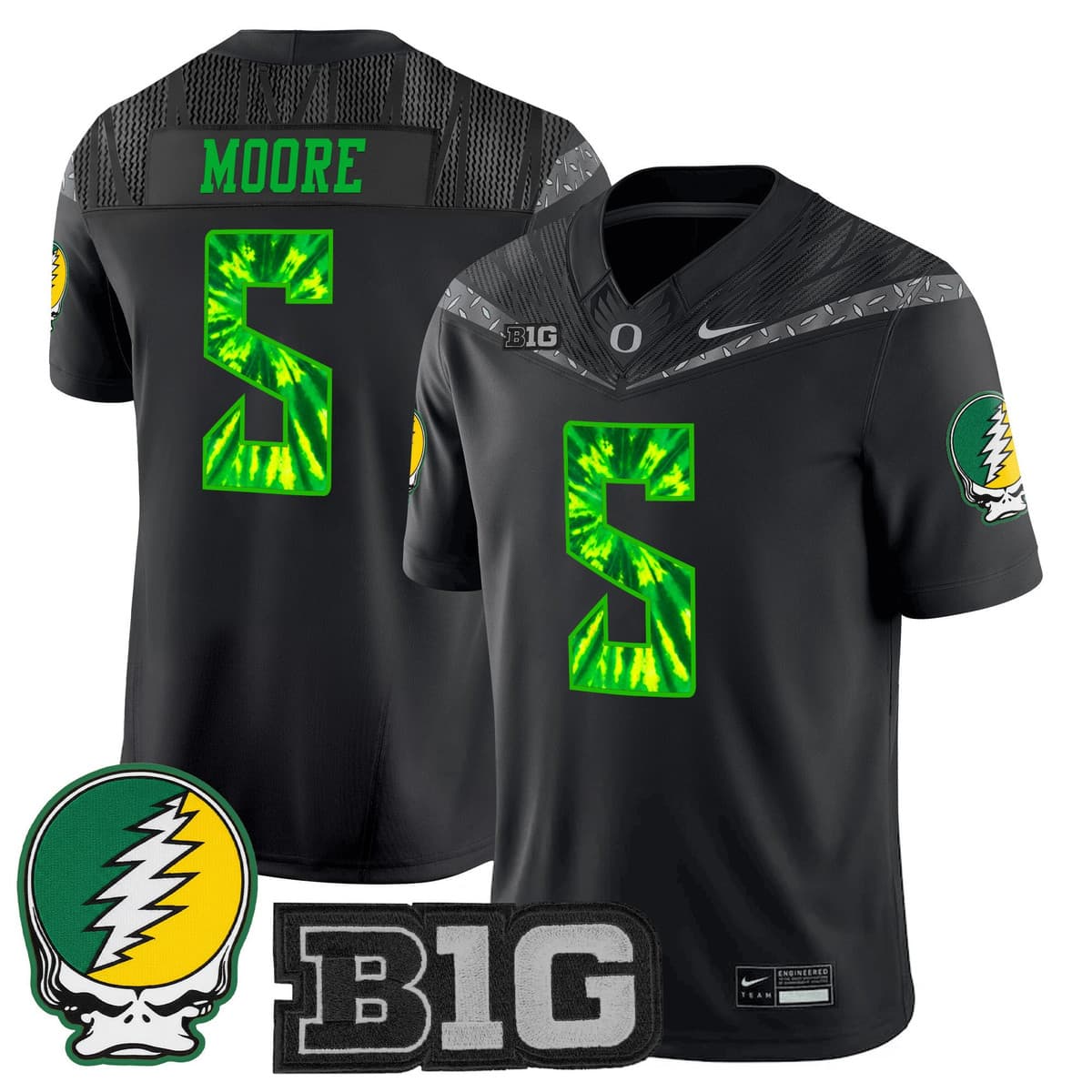 Men's Oregon Ducks 2025 Grateful Ducks Vapor Limited Jersey - All Stitched Dante Moore