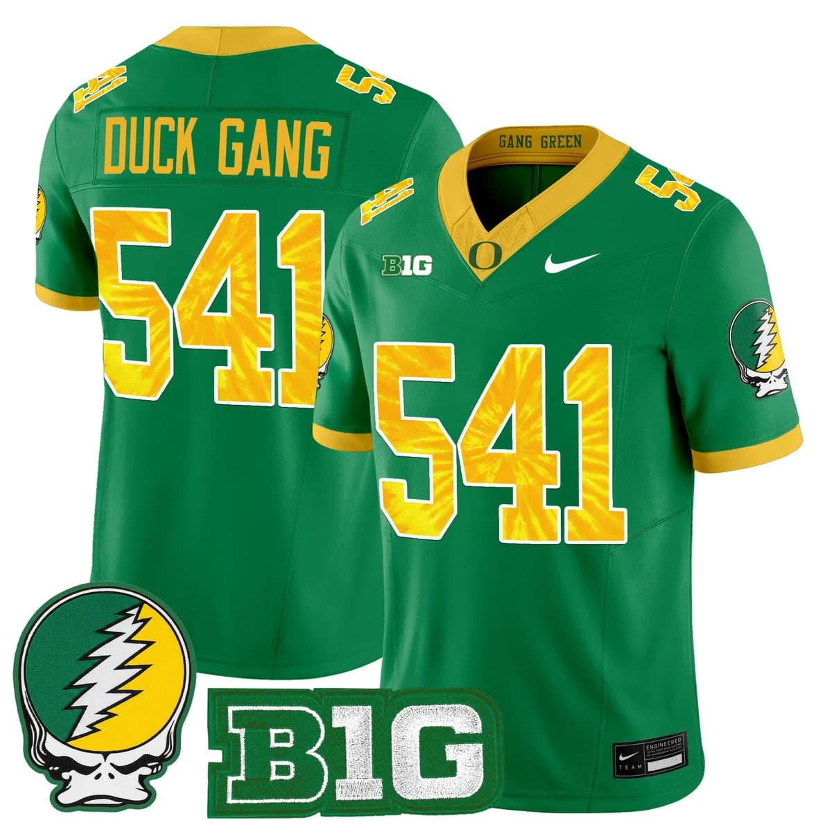 Men's Oregon Ducks 2025 Grateful Ducks Vapor Limited Jersey - All Stitched Duck Gang   541
