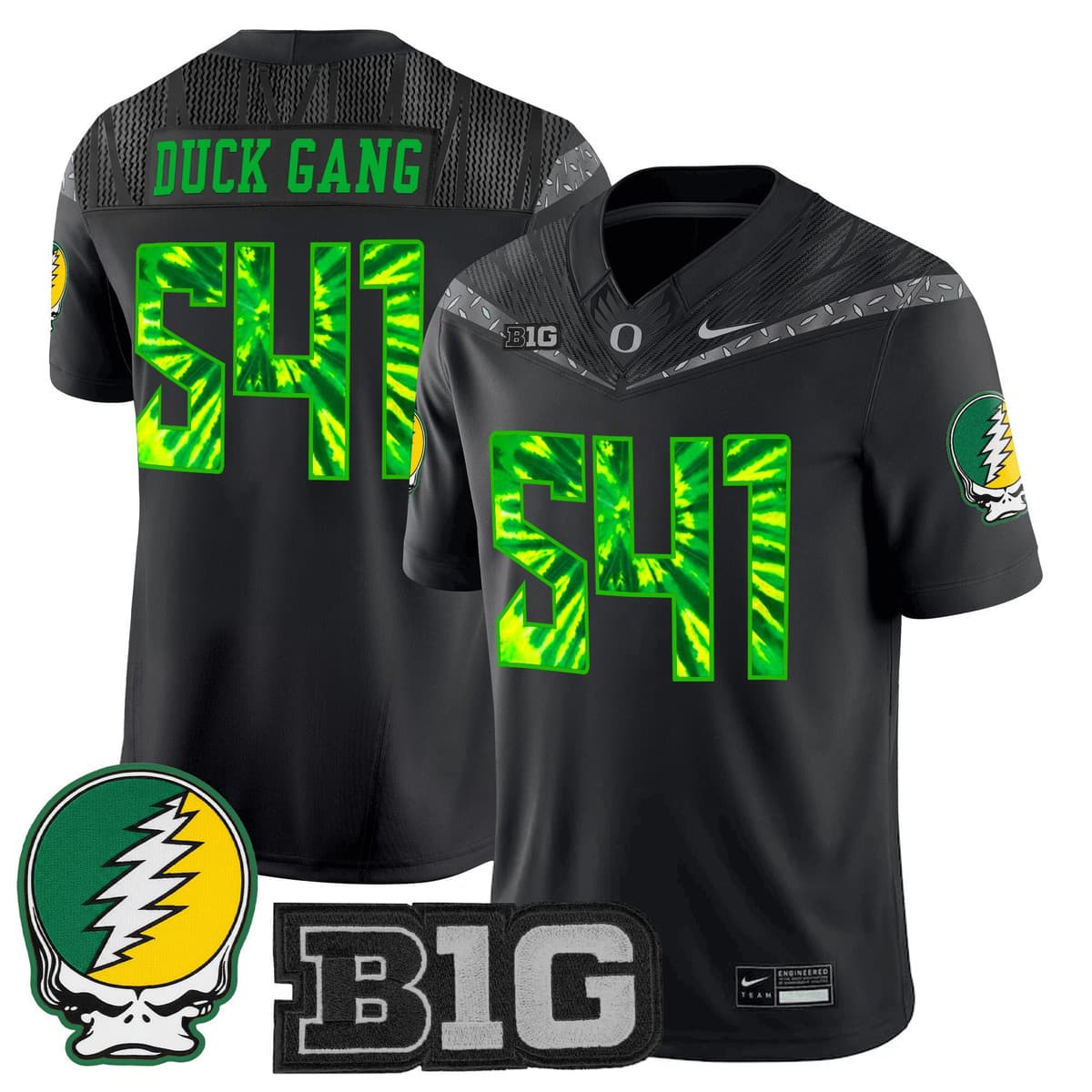 Men's Oregon Ducks 2025 Grateful Ducks Vapor Limited Jersey - All Stitched Duck Gang 541