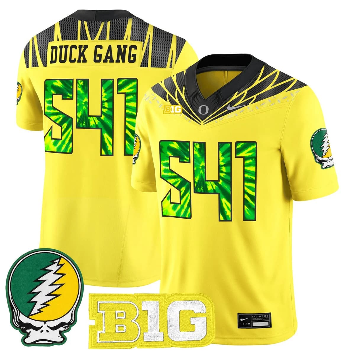 Men's Oregon Ducks 2025 Grateful Ducks Vapor Limited Jersey - All Stitched Duck Gang 541_1